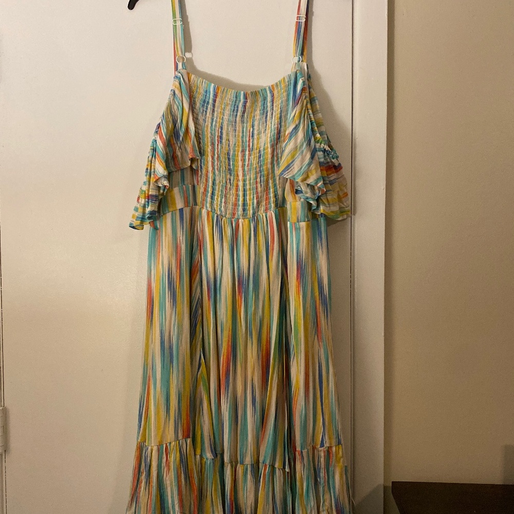 Colorful stripe dress